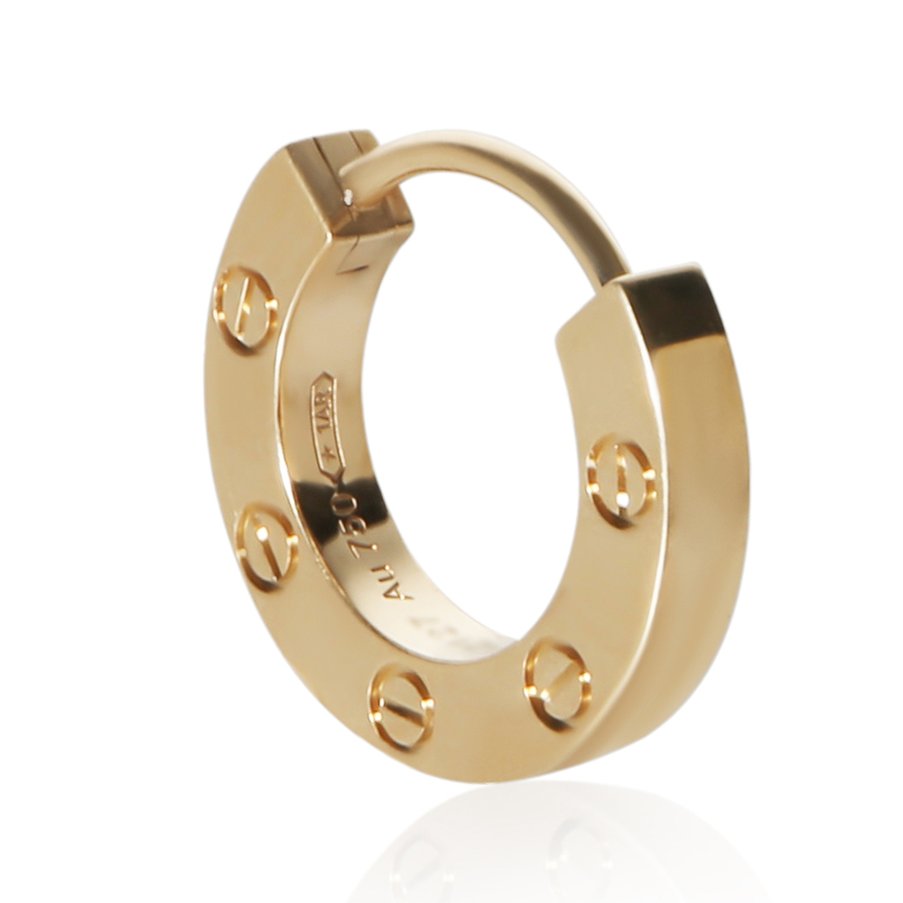 Cartier Yellow Gold Love Single Hoop Single Earring